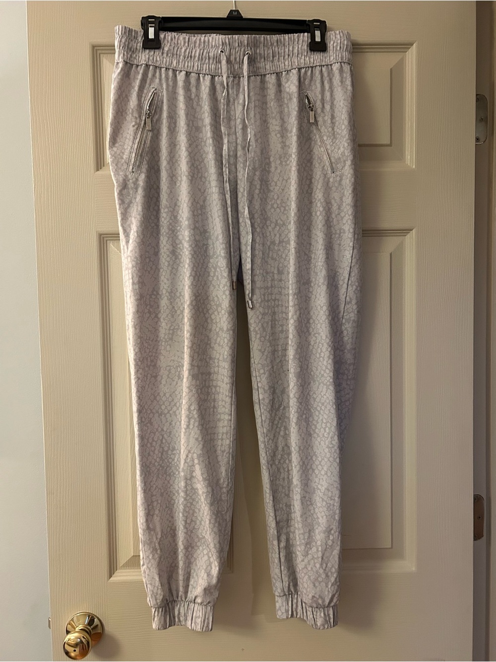 Calvin Klein Light Gray Patterned Jogger Pants